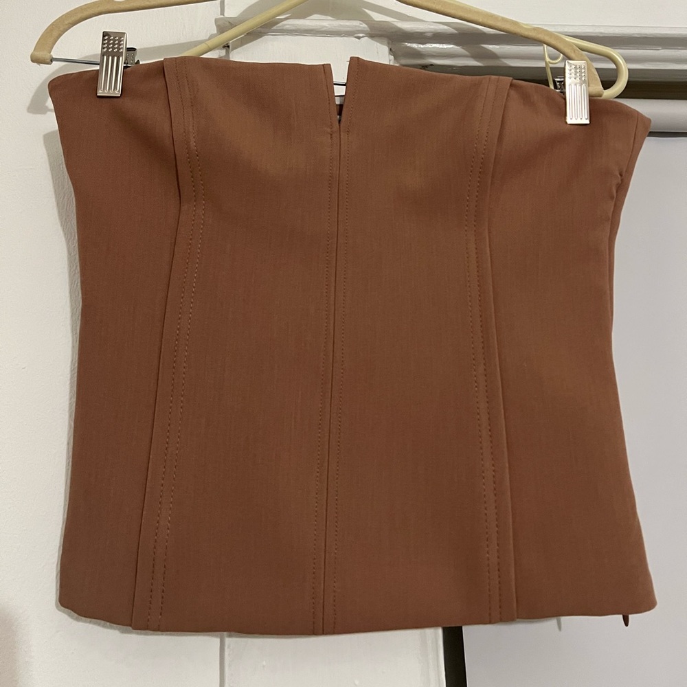 Zara seamed bustier top